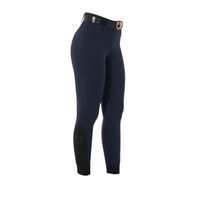 Produktbild von Equestro Damen Reithose Navy Blau Full-Grip High Waist Größe 40