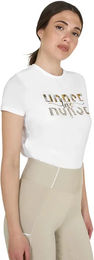 Equestro Damen Reitshirt Horse Love aus Baumwolle Weiß XS – Bild 1 von 1