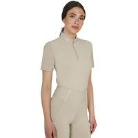 Produktbild von Equestro Damen Reitshirt mit Reißverschluss Beige Größe M