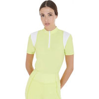 Produktbild von Equestro Damen Reitshirt Sommer Polo mit Reißverschluss Grün Größe S
