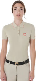 Produktbild von Equestro Damen Slim Fit Reitshirt Sommer Rosa Beige XL