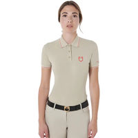 Produktbild von Equestro Damen Slim Fit Reitshirt Sommer Rosa Beige XL