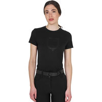 Produktbild von Equestro Damen T-Shirt mit Glossy Logo aus Baumwolle Schwarz M