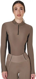 Equestro Damen Turnier-Poloshirt mit langen Ärmeln für den Winter – Bild 1 von 7