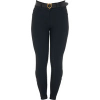 Produktbild von Equestro Damen Winter Reithose mit Fleece-Futter und Vollgrip in Schwarz Größe 36