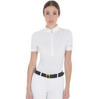 Produktbild von Equestro Damenreiterpolo aus Baumwolle Weiß XS