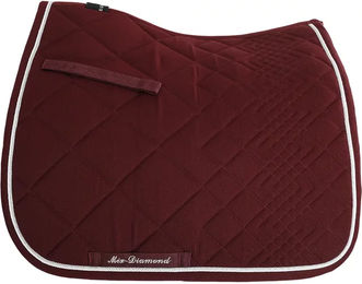 Produktbild von Equestro Diamant Dressur-Sattelunterlage für Pferde aus Baumwolle in Rot