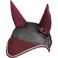 Produktbild von Equestro Diamond Fliegenhaube für Pferde aus Baumwolle Braun Full