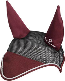 Produktbild von Equestro Diamond Fliegenhaube für Pferde aus Baumwolle Braun für Vollblut