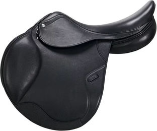 Produktbild von Equestro Doppelleder-Pferdesattel in Schwarz 16,5 Zoll