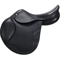Produktbild von Equestro Doppelleder-Pferdesattel in Schwarz 18 Zoll