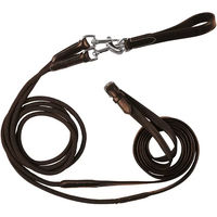 Produktbild von Equestro Doppelseitige Lederzügel für Pferde in Braun
