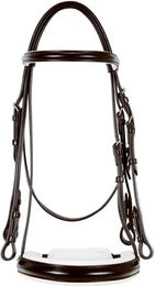 Produktbild von Equestro Dressage+ Trense aus Leder für Vollblut in Braun oder Schwarz