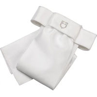 Produktbild von Equestro Dressur-Plastron Lancillotto Weiß aus Stoff für Reiter