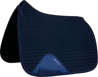 Equestro Dressur Schabracke aus Baumwolle Blau für Warmblut – Bild 1 von 5