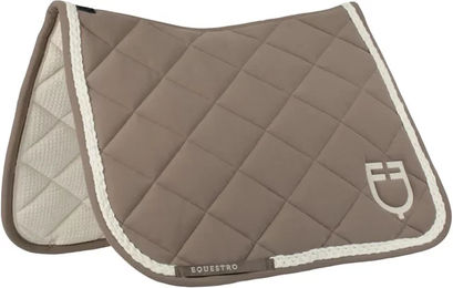 Produktbild von Equestro Dressur Schabracke für Ponys aus Baumwolle in Beige