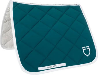 Produktbild von Equestro Dressur Schabracke mit Logo in Weiß oder Grau