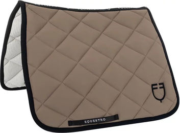 Produktbild von Equestro Dressur-Tuch für Pferde aus Baumwolle in Braun und Beige