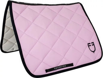 Produktbild von Equestro Dressur-Tuch für Pferde aus Baumwolle in Rosa