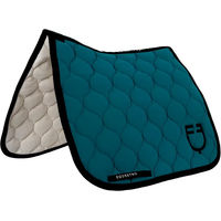 Produktbild von Equestro Dressurmatte Black Line Edition Schwarz Blau für Vollblut