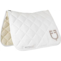 Produktbild von Equestro Dressurmatte Stones Edition aus Baumwolle Weiß für Warmblut