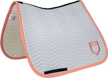 Produktbild von Equestro Dressurmatte Wave Quilting für Warmblut in Grau und Weiß