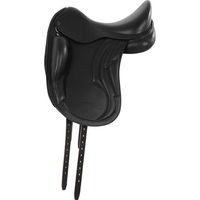Produktbild von Equestro Dressursattel aus Leder in Schwarz für Pferde
