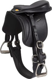 Produktbild von Equestro Dressursattel für Ponys aus Leder in Schwarz