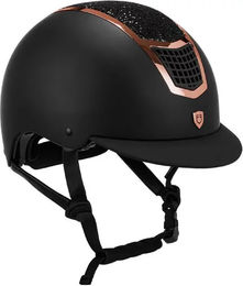 Produktbild von Equestro Eclipse Reithelm für Damen mit Standardvisier in Blau oder Schwarz Größe L