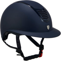 Equestro Eclipse Reithelm mit breitem Visor Blau Größe L aus Kunststoff – Bild 1 von 6