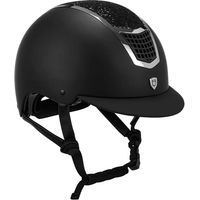 Produktbild von Equestro Eclipse Stone Reithelm Damen mit Strass Schwarz Silber VG1 Homologation