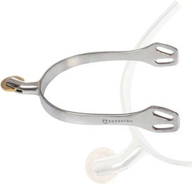 Produktbild von Equestro Eisenreitersteigbügel mit horizontalem Hahn aus Edelstahl in Silber 25mm