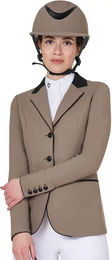 Equestro Elegance Turnierjacket Damen aus Polyamid in Braun und Beige Größe XXL – Bild 1 von 2