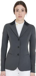 Equestro Elegance Turnierjacket Damen aus Polyamid in Grau oder Schwarz Größe S – Bild 1 von 2