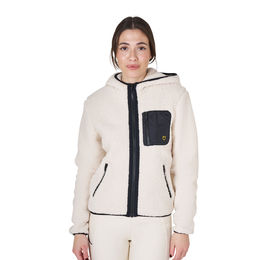 Produktbild von Equestro EO Teddy Fleecejacke mit Kapuze für Damen in Weiß