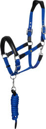 Equestro Ergonomic Lani New Set aus Halfter und Longiergurt für Pferde aus Biothane in Blau – Bild 1 von 1