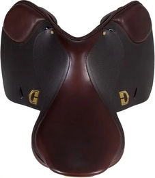 Produktbild von Equestro Evolution Pro Leder Sattel für Pferde Braun 17,5 Zoll