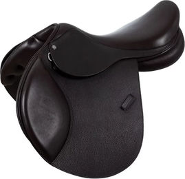 Produktbild von Equestro Evolution Reitsattel für Pferde aus Leder in Braun 18"