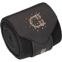 Produktbild von Equestro Fleece-Bandeau Stirnband für den Winter Schwarz 4er Pack