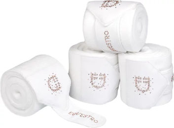 Produktbild von Equestro Fleece-Bandeau Winter Weiß 4er Pack