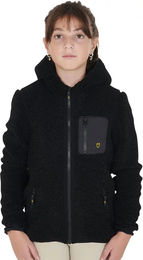Produktbild von Equestro Fleece Hoodie für Kinder in Schwarz Größe 12 Jahre