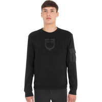 Produktbild von Equestro Fleece Sweatshirt mit Rundhalsausschnitt und Patch Pocket in XL