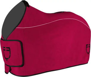 Equestro Fleecedecke für Pferde Modell GP in Rot und Rosa – Bild 1 von 3
