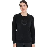 Produktbild von Equestro Fleecejacke Damen mit Rundhalsausschnitt Schwarz Größe M