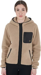 Produktbild von Equestro Fleecejacke für Damen mit Taschen in Braun und Beige Größe L