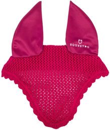Produktbild von Equestro Fliegenhaube aus Baumwolle für Pferde in Rosa