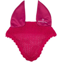 Produktbild von Equestro Fliegenhaube aus Baumwolle für Pferde in Rosa