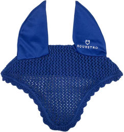 Produktbild von Equestro Fliegenhaube aus Baumwolle für Pferde und Ponys in Blau