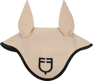 Produktbild von Equestro Fliegenhaube aus Stoff für Vollblut in Beige