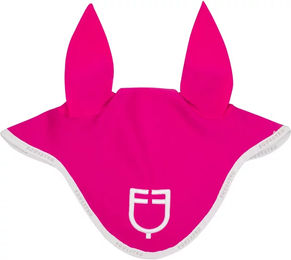 Produktbild von Equestro Fliegenhaube aus Stoff in Rosa für Vollblut/VB